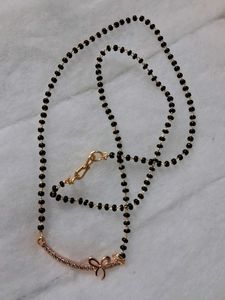 Bow Accent Mangalsutra Necklace