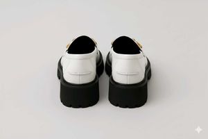 White Platform Loafers