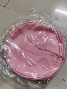 Pink And Gold Brand New Sling Bag For Women