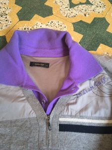 Grey &amp; Purple Pullover