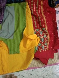 Assorted Women's Ethnic Kurta Lot Totally 9 pieces
