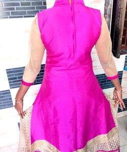 Front Side Cut Kurta  With Skirt
