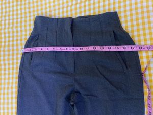 Zara Gray High-Waisted Pants Waist 28-29