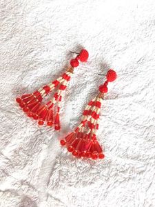 Beaded Tassel Earrings