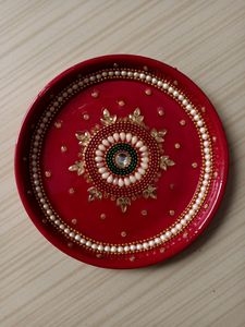 💫Handmade Stainless Steel Pooja Thali Set