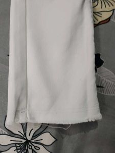 White Straight Leg Jeans