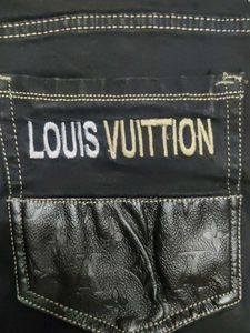 LV Jeans Black Denim Pants
