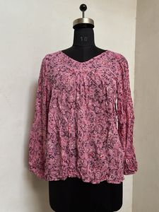 Pink Floral Top