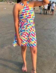 Fun &amp; Flirty Colorful Mini Dress