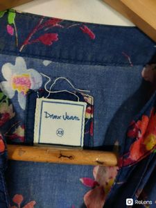 Navy Blue Printed Casual Top (Women&#39;s)