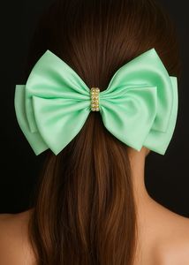 Mint Green Bow Hair Accessory
