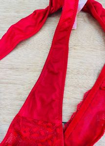 hunkmoller womens Red Lace Thong