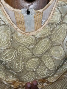 Beige Girls Frock