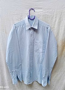 Blue Striped Dress Shirt