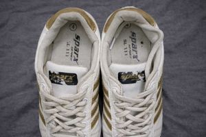 Sparx White &amp; Gold Casual Sneakers
