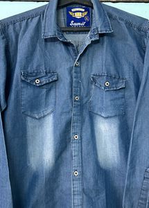 Denim Full Sleeve Shirt Free Delivery