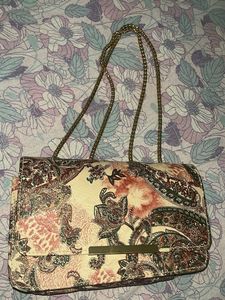 Flower Printed Sling Bag