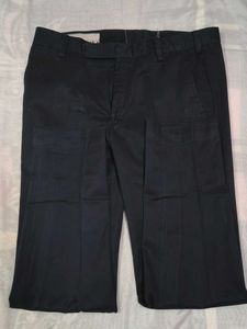 Dark Blue Straight Leg Pants