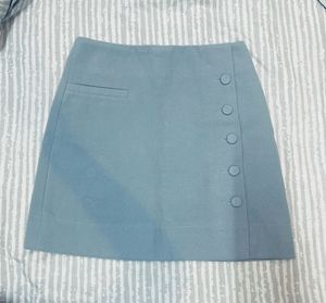 Cute Blue Mini Skirt