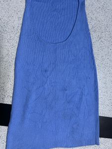 Kintted Blue Bodycon Dress