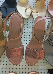 Blush Pink Wedge Sandals