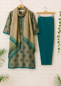 Floral Print Kurta Set
