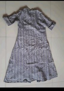 Womens A-line Gray Kurta