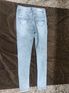 Grey Distressed Jeans For Women