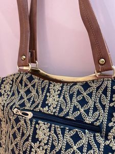 Black Embroidered Bag