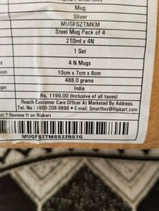 Set Of Four Tea/Coffee Mugs New With Tag