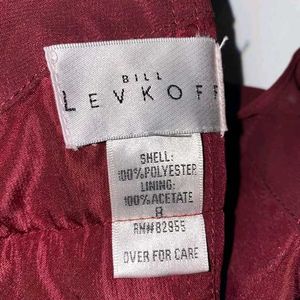 Bill Levkoff Crisscross Halter Gown