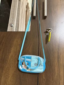 Cute Blue Dog Purse