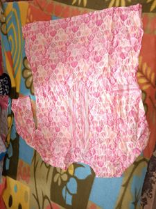 Pink Printed Kurta Set