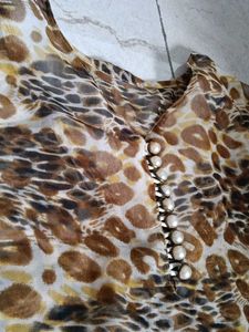 Animal Print Long Top