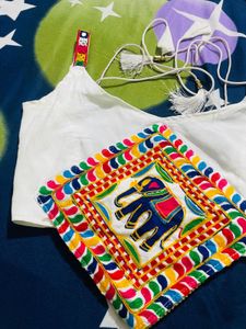 Embroidered Elephant Blouse ( Gamathi Blous