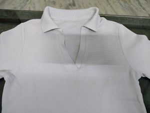 White Polo Top