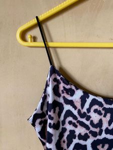 Leopard Print Bodycon Maxi Dress