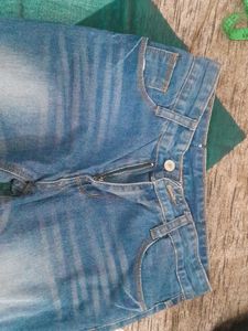 Frayed Hem Flare Jeans