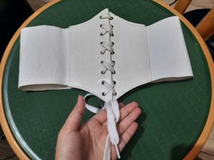 White Corset Belt