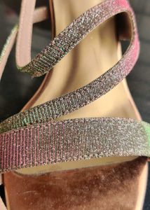 Multi Colour Party Wear Block Heels