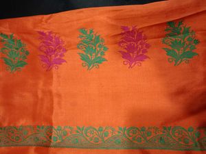 Orange Traditional Woven Silk Saree🧡