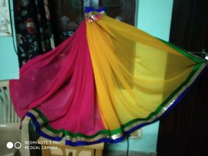Multicolored Partywear Saree