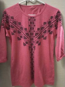 Pink Patterned Top