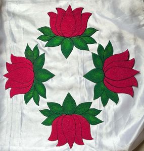 Pack Of 4 Lotus Rangoli Patch