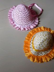 Vintage Baby Sun Hats - Set of 2