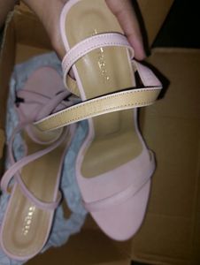 Trendy Pink Heeled Sandals