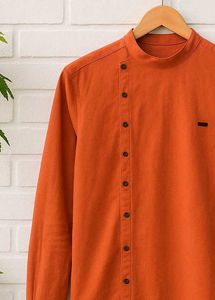 Orange Casual Shirt