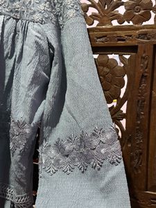 Blue Color Flare Dress