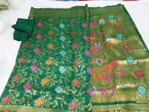 Green Saree