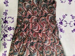 Paisley Print Sleeveless Maxi Dress